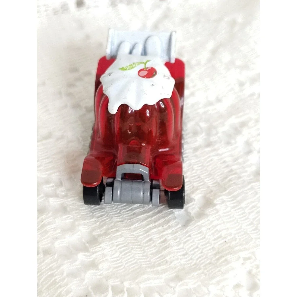 Hot Wheels Dessert Drifter Translucent Red Gelatin Sundae Diecast Car 1:64 Scale